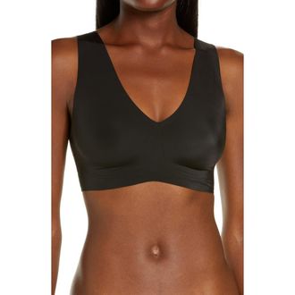 True & Co. True Body Lift Full V-Neck Bralette in Black at Nordstrom, Size X-Small