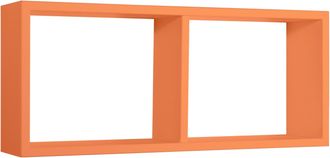 OEM Estante Rectangular De Pared 2 Compartimentos Mod. Morgana Naranja