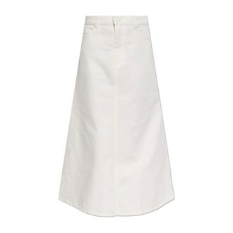 Ami Denim Skirts, female, White, Size: XS Denim Long Skirt
