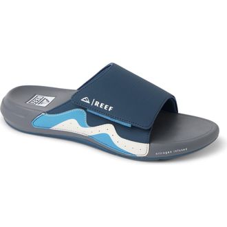 Reef Swell Cruiser Slide Sandal in Navy/Grey/White at Nordstrom, Size 10
