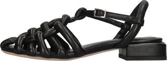 Officine Creative Platte Sandalen - Dames - Schoenen - Zwart - Maat: 37 EU Leer