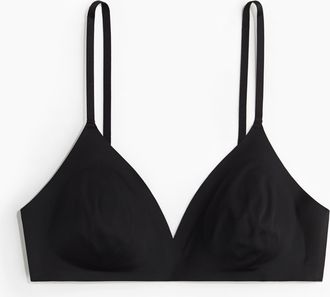 H&M Wattierter Soft-BH aus Mikrofaser - Schwarz