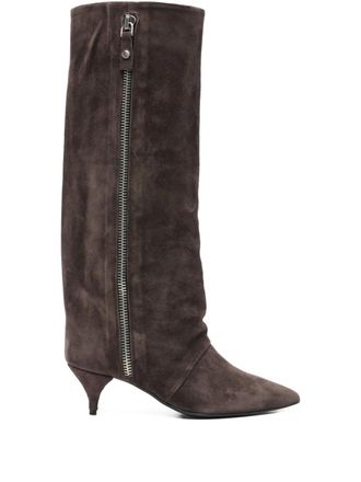 Alchimia knee-high suede boots - Brown