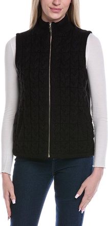 Jones New York Cable Knit Puffer Vest