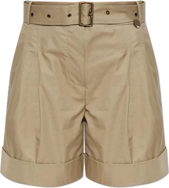 Burberry Tilly Shorts - Dames - Korte Broeken - Beige - XS - Katoen - Korte Broeken
