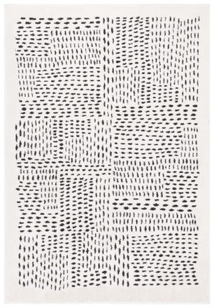 Safavieh Alfombra poli&eacute;ster avorio/nero 152 x 244 cm
