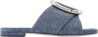 Marc Jacobs Schoenen, Dames, Blauw, 40 EU, Katoen, Criss Cross Sandal