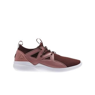 Reebok Cardio Motion Lace-Up Red Synthetic Womens Running Trainers BS5938 - Size UK 4