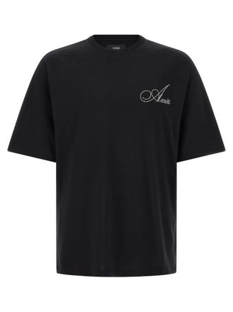 Amiri Black Relaxed Logo T-Shirt
