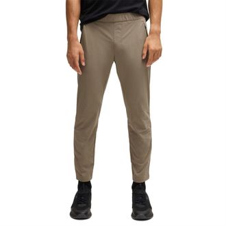 HUGO BOSS Mens Basin Tapered Fit Trousers in Green - Size 32W/32L