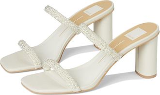 Dolce Vita Nolah Pearl Womens Sandals White : 7.5 M, Leather