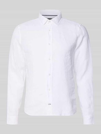 Joop Causal Fit Leinenhemd mit Kentkragen Modell Mike in Weiss, Gr&ouml;&szlig;e XL