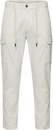 Myths Lange broek - Heren - Straight fit broeken - Wit - S - Katoen - Broeken