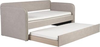 Miliboo Cama Nido De Tela Taupe 90 X 190 Cm Edison