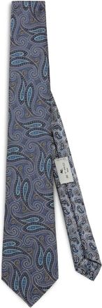Etro Cravatta con stampa paisley - Blu