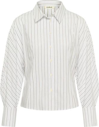 Soaked In Luxury Gestreept Shirt - Dames - Overhemden - Veelkleurig - M - Overhemden