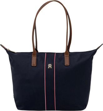 Tommy Hilfiger Tote Bags, female, Blue, Size: ONE SIZE Popette Tote Corp