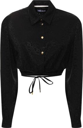 Just Cavalli Overhemden - Dames - Overhemden - Zwart - S - Overhemden