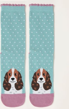 Fat Face FatFace Blue Dog Toe Socks