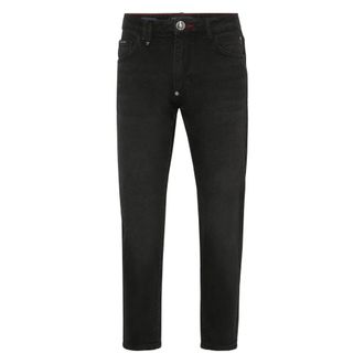 Philipp Plein Jeans, Heren, Zwart, W28, Denim, Denim Broeken Detroit Fit