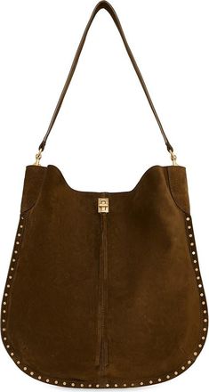 Rebecca Minkoff Darren Slim Suede Hobo in Vintage at Nordstrom