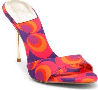 Jeffrey Campbell Ce-Soire Slide Sandal in Red Circle Print Multi at Nordstrom, Size 6.5