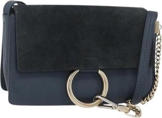 Chlo&eacute; Pre-owned Su&egrave;de Schoudertas - Dames - Vintage Schoudertas - Blauw - ONE Size - Su&egrave;de - Vintage