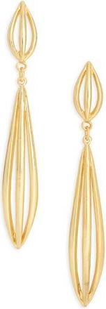 Karine Sultan Polished Elongated Oval Drop Earrings in Gold at Nordstrom Rack