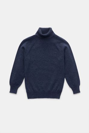 Braun Hamburg Men - Kids cashmere turtleneck jumper grey-blue