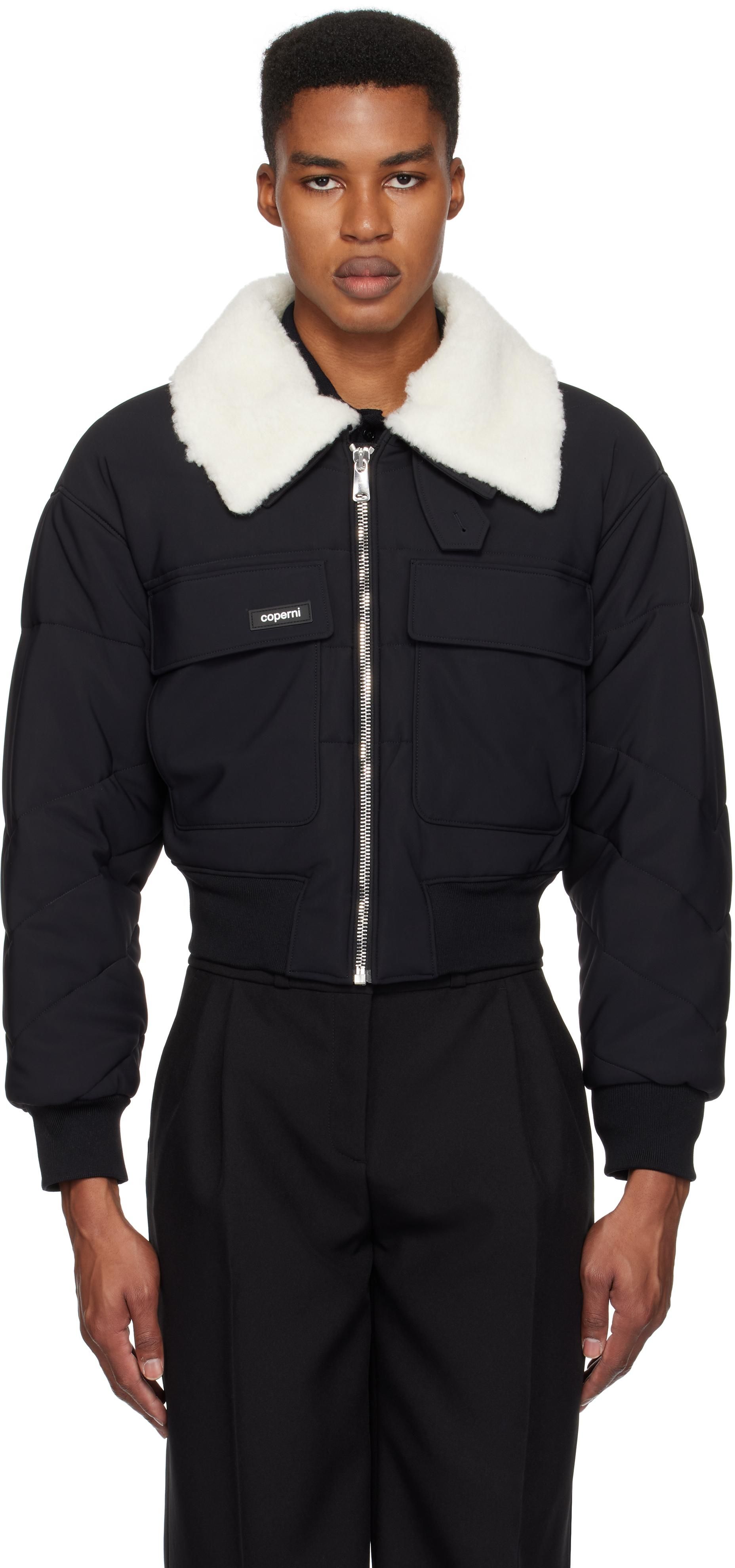 【関税込み】Coperni ブラック C+ ボンバージャケット Coperni C+ ボンバージャケット | ブラック | FARFETCH JP