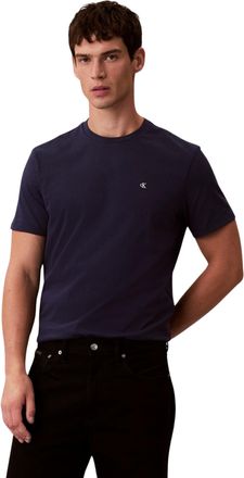 Calvin Klein Mens SS Classic Monogram TEE LV04RD254G Tees, Purple (Maritime Blue), M