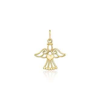 Ross-Simons 14kt Yellow Gold Angel Pendant