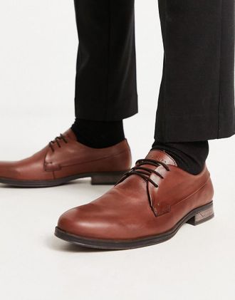 Jack & Jones Scarpe derby marroni in pelle-Brown