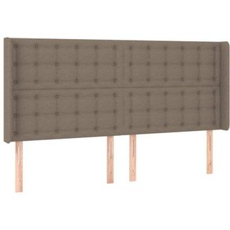 vidaXL Testiera ad Orecchio Tortora 163x16x118/128 cm in Tessuto - Vidaxl