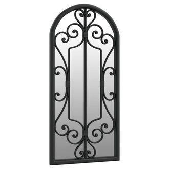 Berkfield Home Mirror Black 100x45 cm Iron for Indoor Use