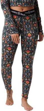 Backcountry Cedars Rws Merino Lt-Wt Baselayer V-Waist Bottom - Womens in Tyrol Floral Print at Nordstrom, Size X-Small
