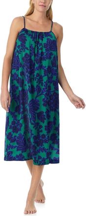 Sanctuary Floral Chemise in Green/Floral at Nordstrom Rack, Size X-Large