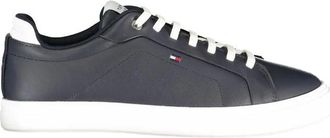 Tommy Hilfiger Polyurethaan Sneaker - Heren - Sneakers - Blauw - 46 EU - Leer - Schoenen