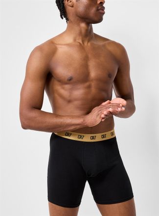 CR7 Cristiano Ronaldo Mens 6 gold-band stretch boxer brief Cotton