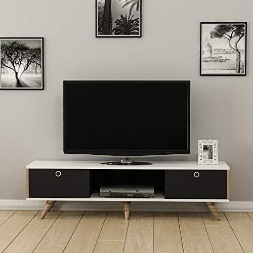 Homemania Regal Mittelgroß In Weiß – Schlichtes Bücherregal Aus Spanplatte, Einfach Zu Montieren