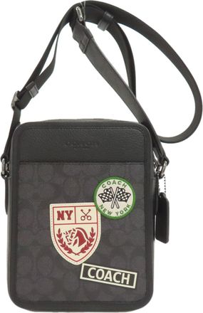 Coach Gray Pvc Shoulder Bag (Pre-Owned)