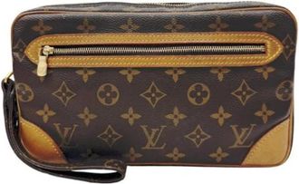 Louis Vuitton Pre-owned Clutch Bag - Dames - Vintage Clutch - Bruin - ONE Size - Vintage