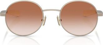 Moncler Centro 50mm Gradient Oval Sunglasses in Matte Bronze /Gradient Pink at Nordstrom