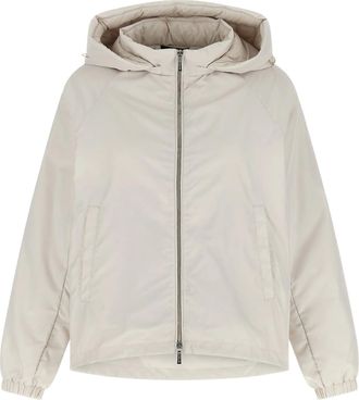 Moorer Short Padded Jacket With Detachable Hood Detail