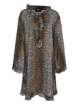 Dolce & Gabbana animal-print dress - Brown