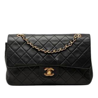 Chanel Pre-owned Classic Double Flap Shoulder Bag - Dames - Pre-owned - Zwart - Maat: ONE Size Leer
