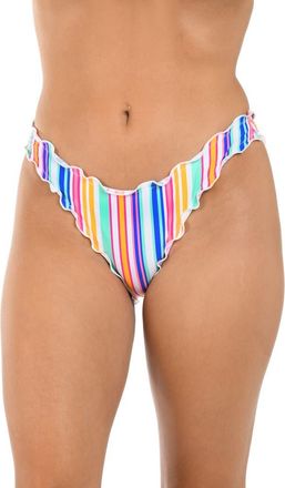 Citrus Shore Merrow Hipster Bikini Bottoms in White Multi at Nordstrom Rack, Size X-Large