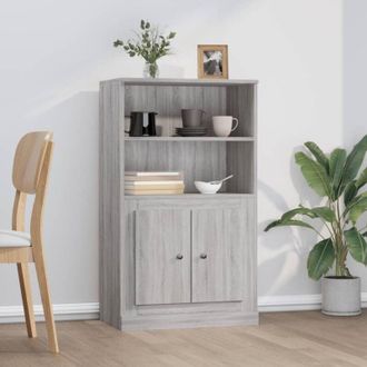 vidaXL Credenza Grigio Sonoma 60x35,5x103,5 cm in Legno Multistrato - Vidaxl