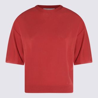 Antonelli Red Linen T-Shirt