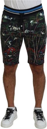 Dolce & Gabbana Vulkaanprint Casual Shorts - Heren - Korte Broeken - Veelkleurig - XS - Katoen - Korte Broeken